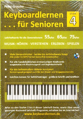 Keyboard lernen für Senioren Band 4