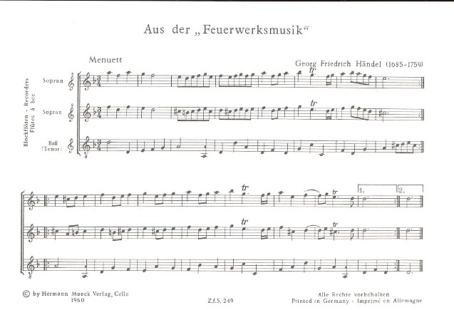 5 Stücke aus der Feuerwerksmusik