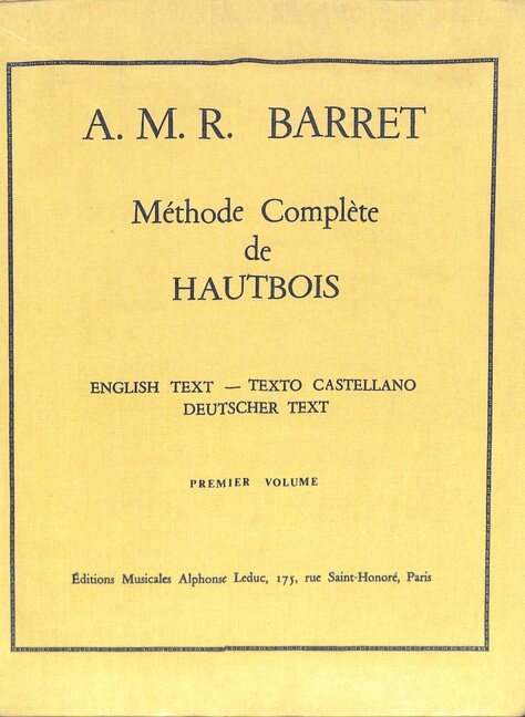 Méthode Complète de hautbois
