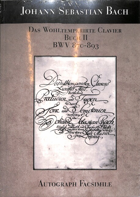 Das wohltemperierte Klavier Band 2 BWV870-BWV893