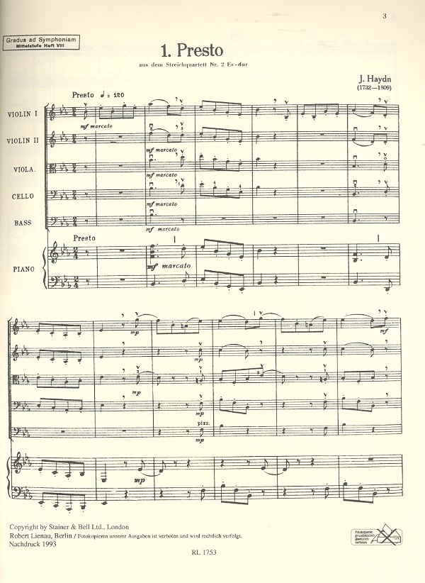 Gradus ad symphoniam Heft 8