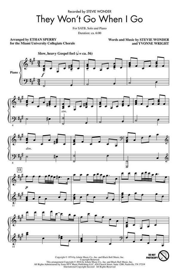 They won't go when I go