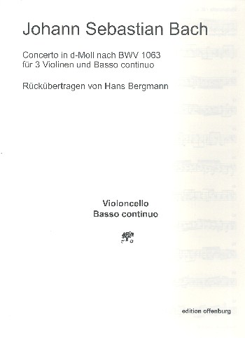 Konzert d-Moll nach BWV1063