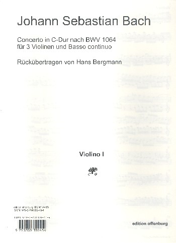 Konzert C-Dur nach BWV1064