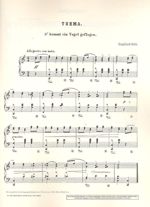 Gurlitt, Cornelius / Ochs, Siegfried: Humoristische Variationen im Sti