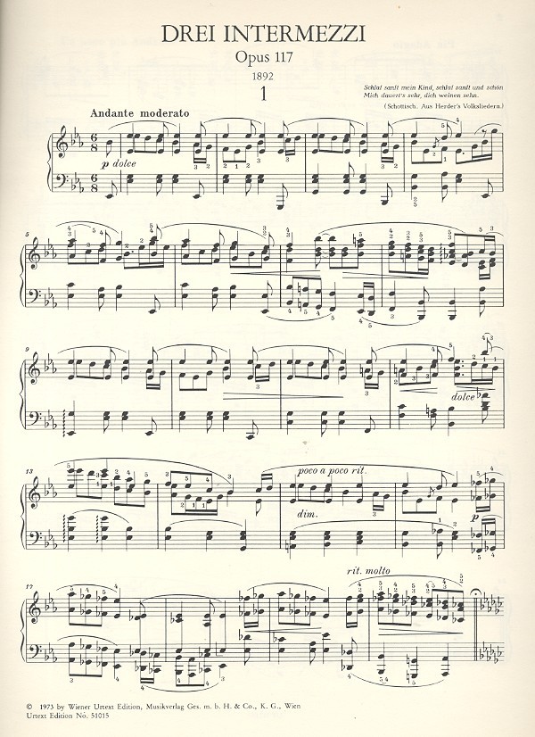 3 Intermezzi op.117