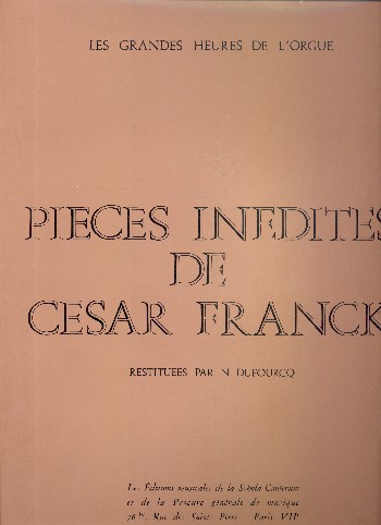 Pièces inédites
