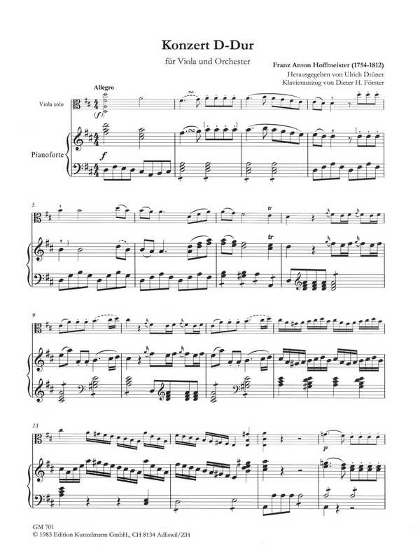 Konzert D-Dur
