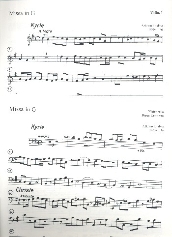 Missa G-Dur für Soli (SATB),
