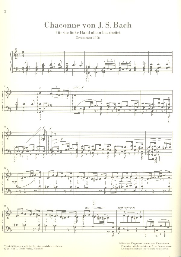 Chaconne aus der Partita d-Moll Nr.2