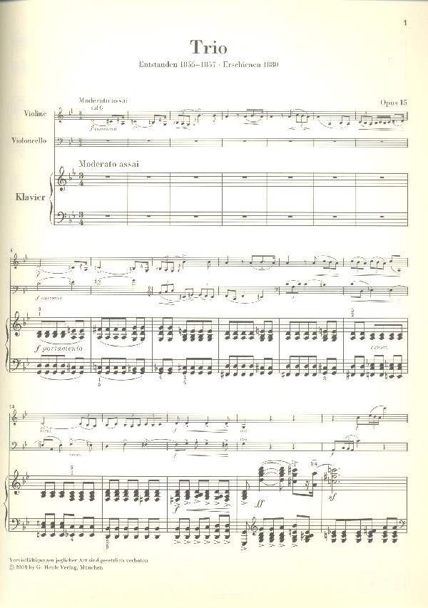 Trio g-Moll op.15
