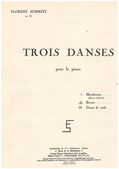 BOCANE POUR PIANO