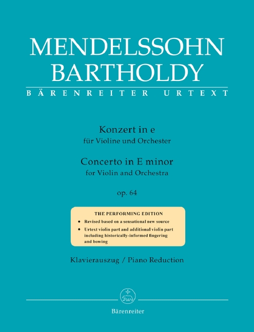 Konzert e-Moll op.64 für Violine und Orchester (Spätfassung)