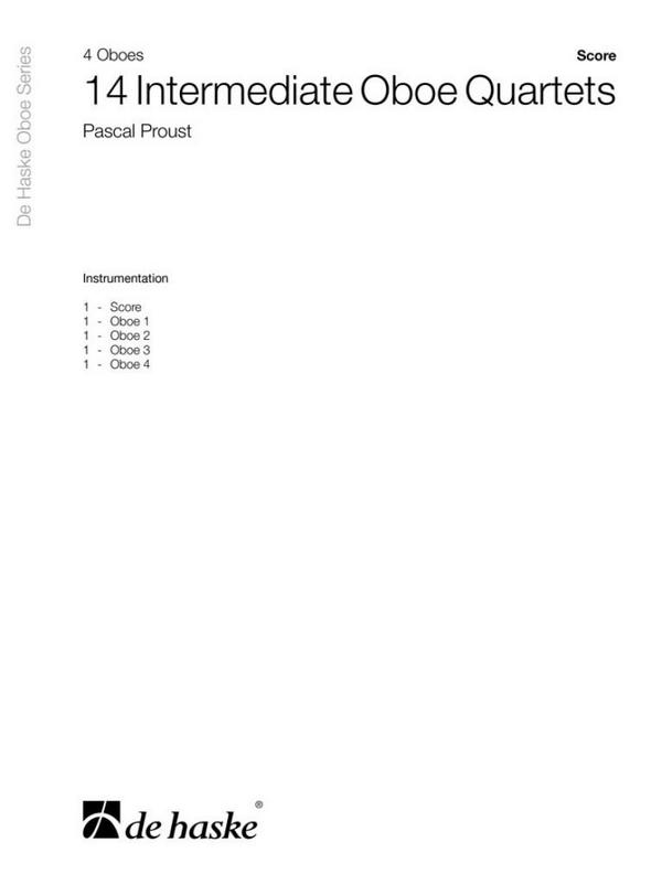 14 intermediate Oboe Quartets