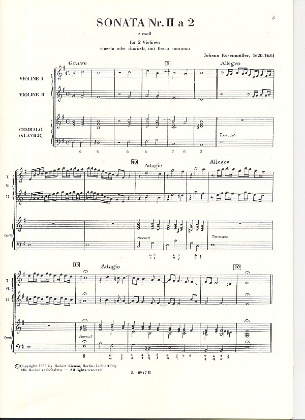 Sonate e-Moll Nr.2