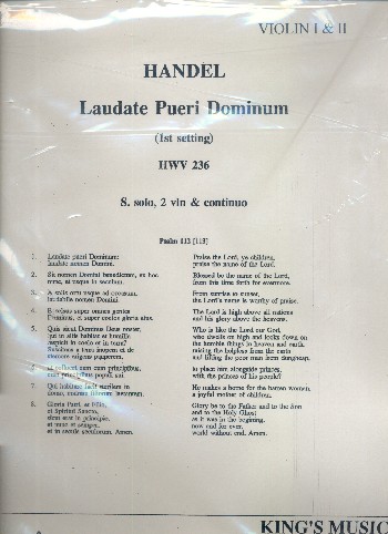 Laudate pueri Dominum HWV236