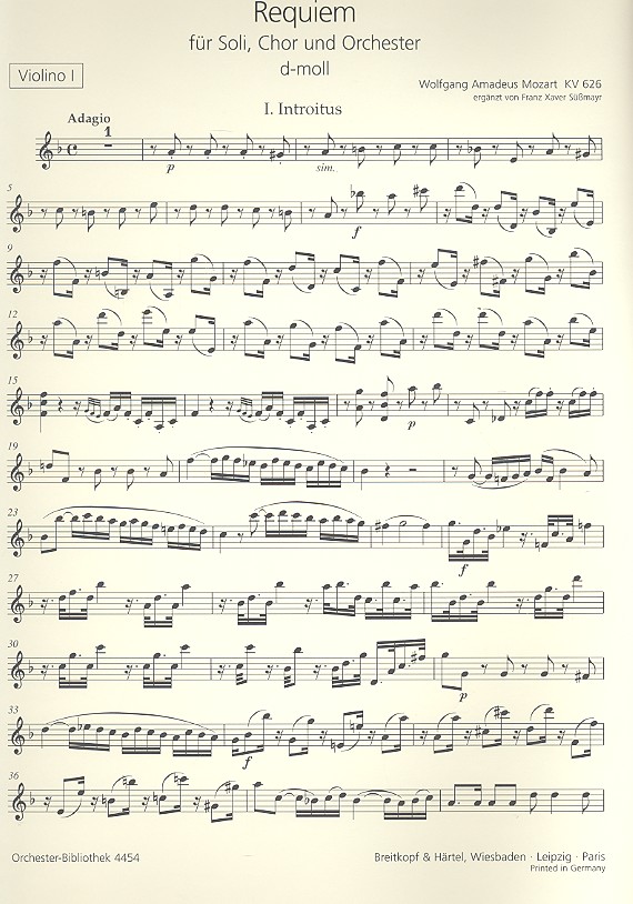Requiem d-Moll KV626 - Missa pro Defunctis