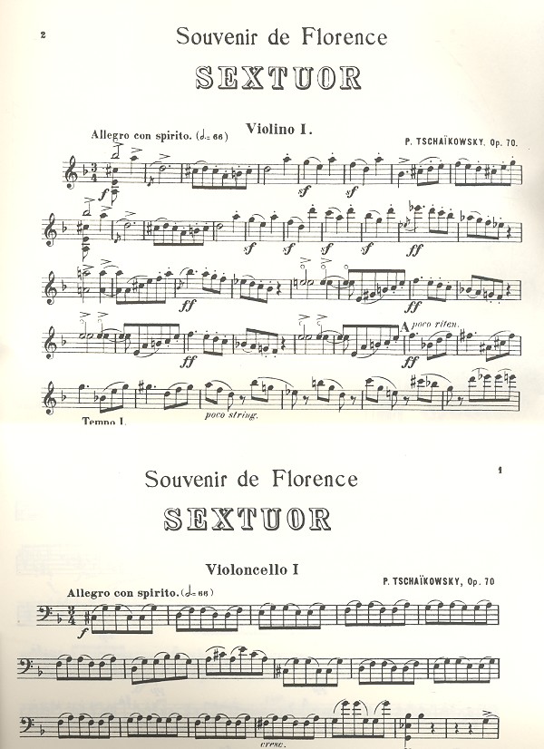 Souvenir de Florence op.70