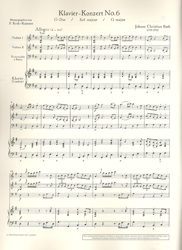 Konzert No. 6 G-Dur