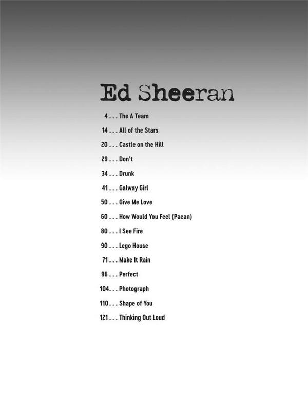 Deluxe Guitar Playalong vol.9 - Ed Sheeran (+Audio Access):