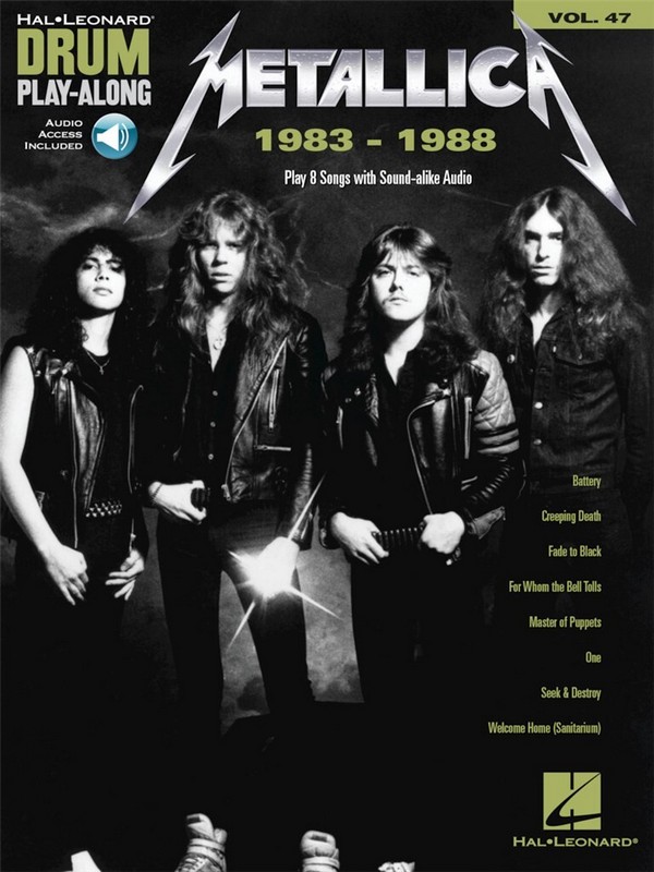 Metallica 1983-1988 (+online Audio Access): Drum Play along vol.47