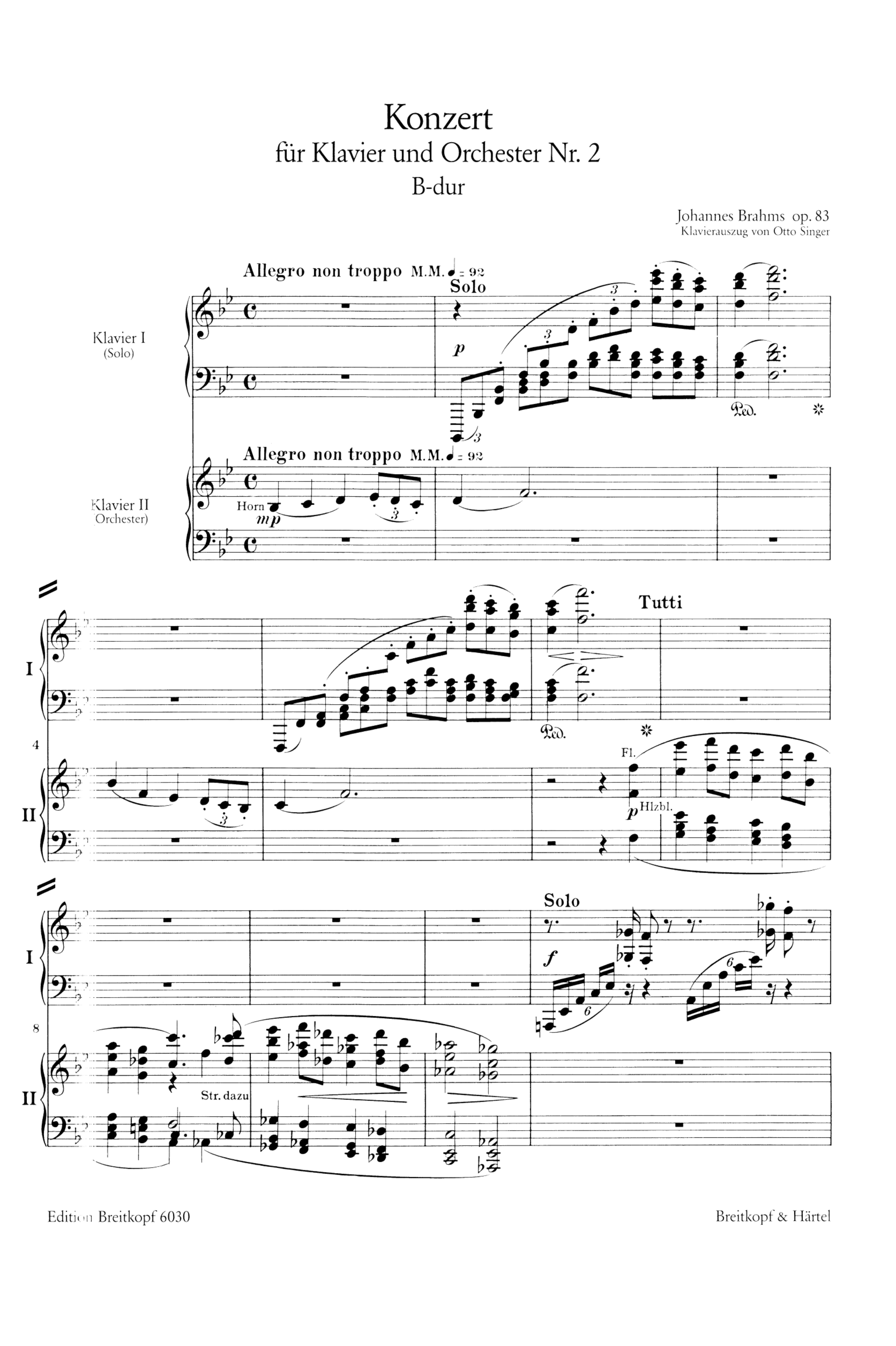 Konzert B-Dur Nr.2 op.83