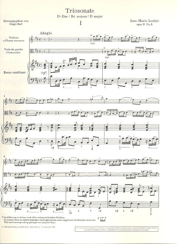 Triosonate D-Dur op.2,8