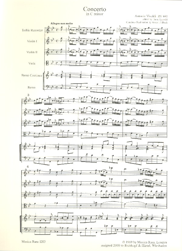 Flötenkonzert in c RV441