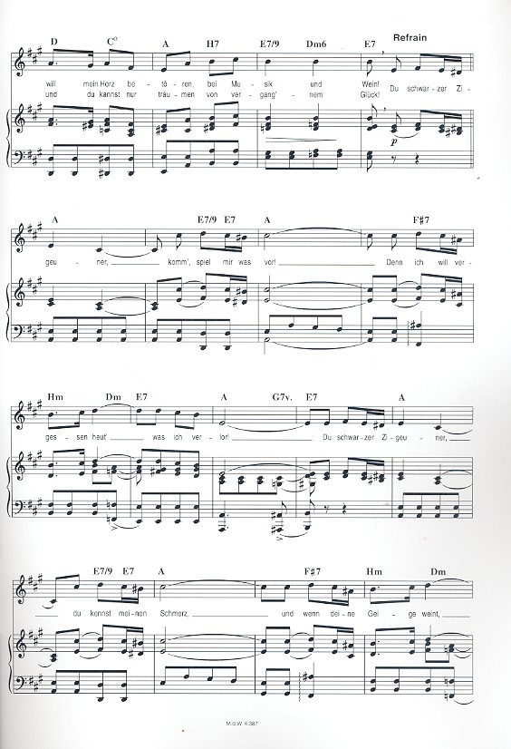 Du schwarzer Zigeuner