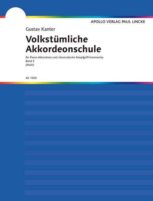 Volkstümliche Akkordeon-Schule Band 3