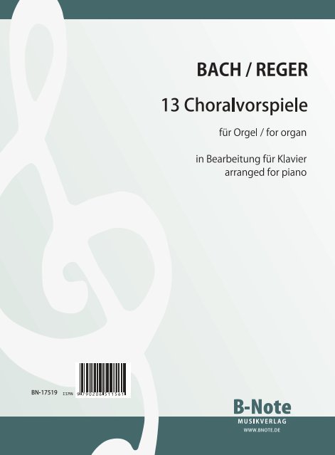 13 ausgewählte Choralvorspiele