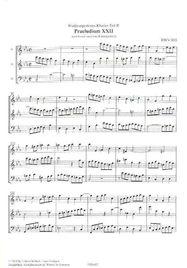 Präludium Nr.12 BWV891