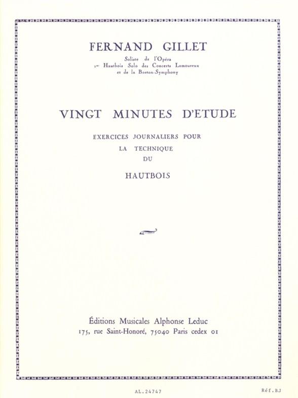 20 minutes d'étude exercices journaliers