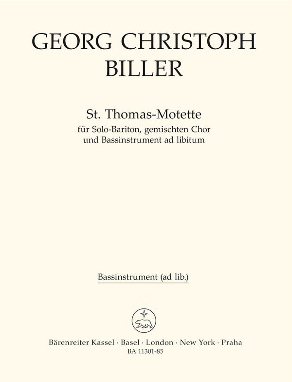 St. Thomas-Motette für Bariton