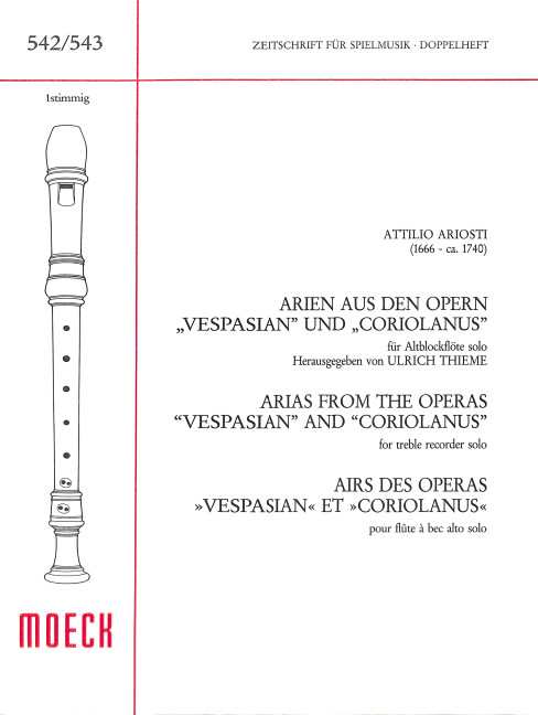 Arien aus den Opern Vespasian und