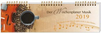 Kalender Wochenplaner Musik 2019