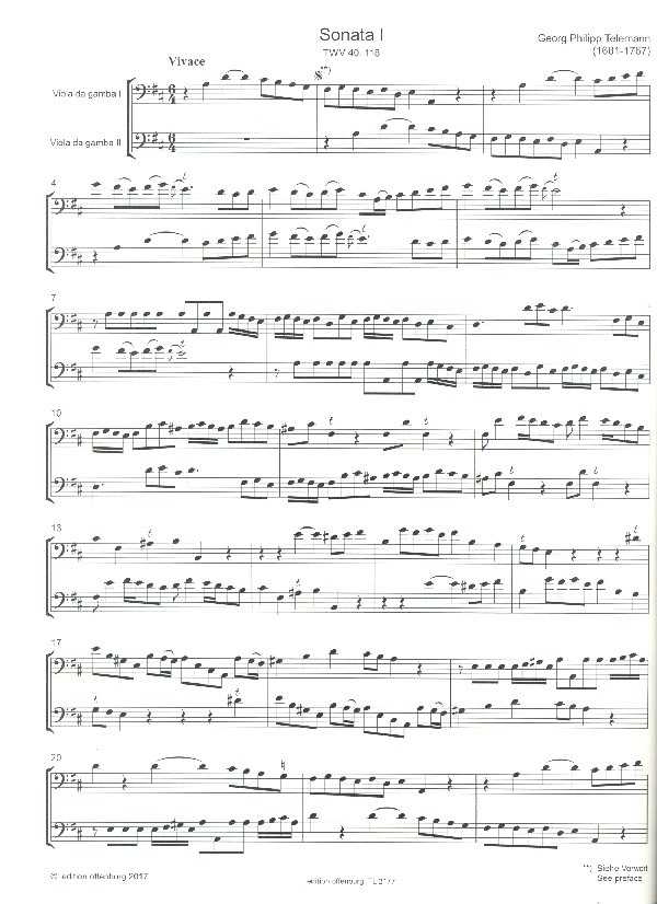 6 kanonische Sonaten TWV40:118-123