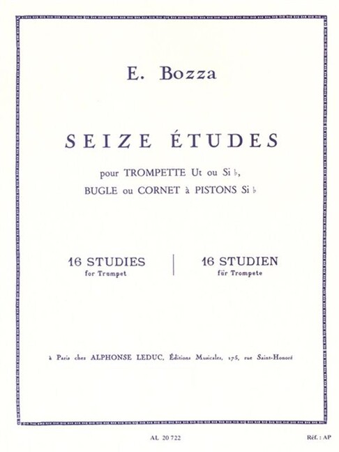 16 études pour trompette ut ou