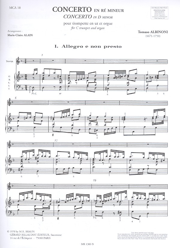 Concerto ré mineur no.2 op.9