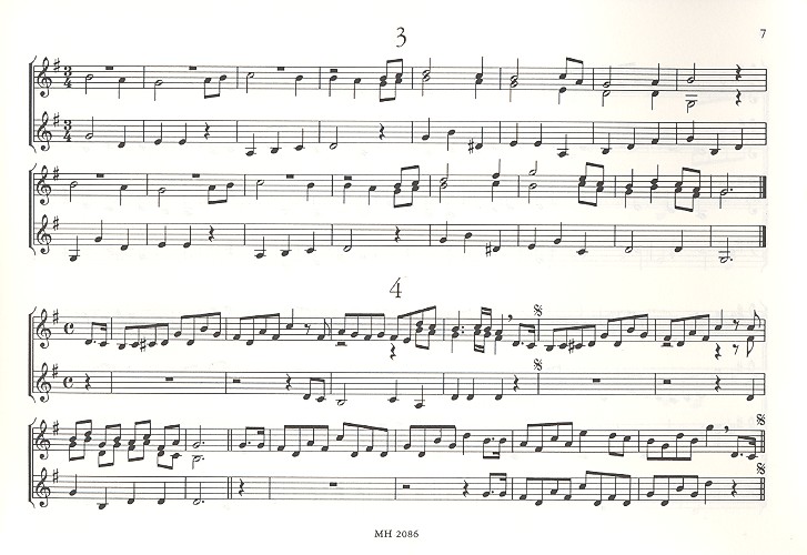 8 Instrumentalstücke aus der deutschen Bauernmesse