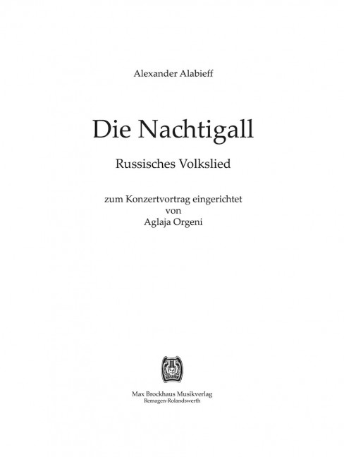 Die Nachtigall