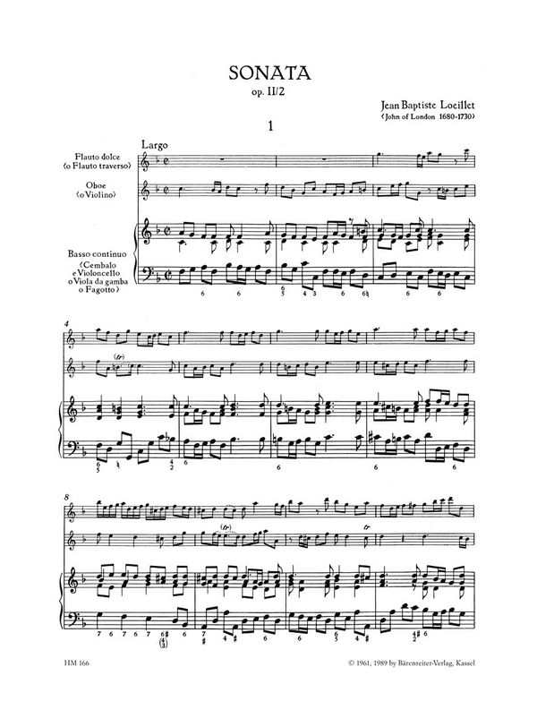 Triosonate F-Dur op.2,2