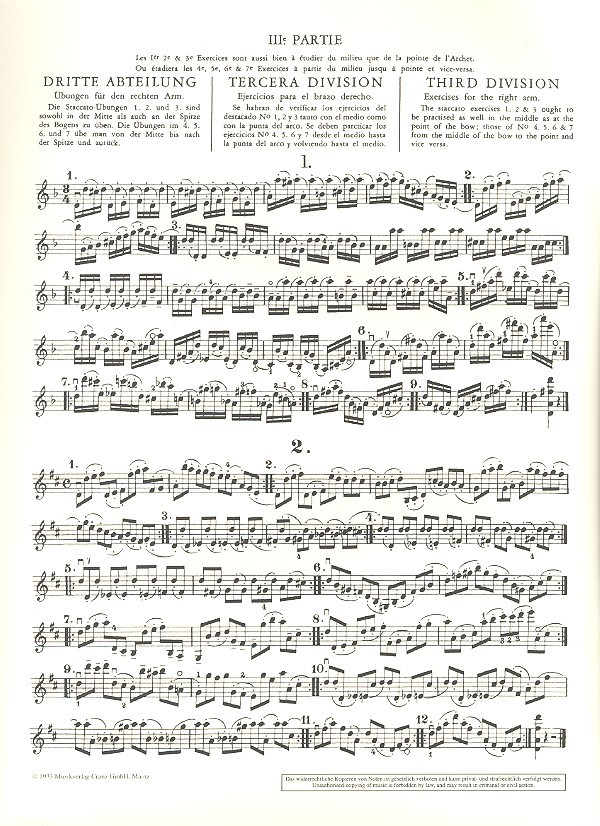 Die Schule der Violintechnik Band 3