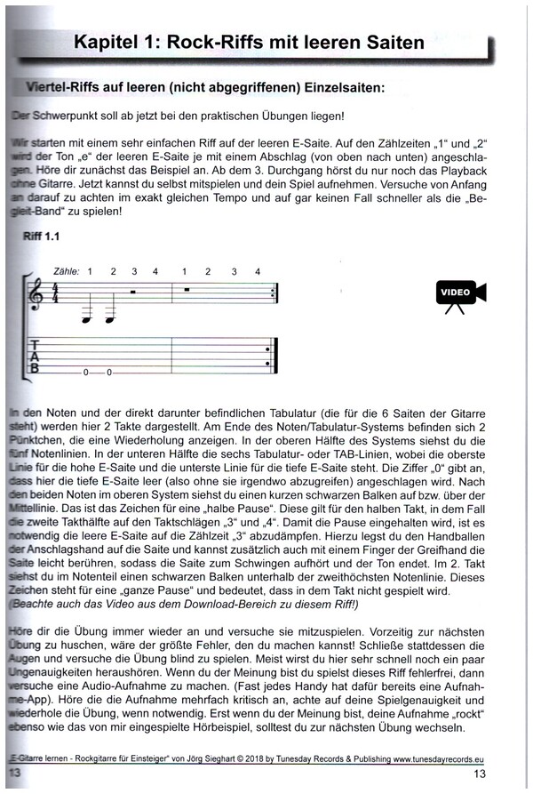 E-Gitarre lernen - Rockgitarre für Einsteiger (+MP3-Download)