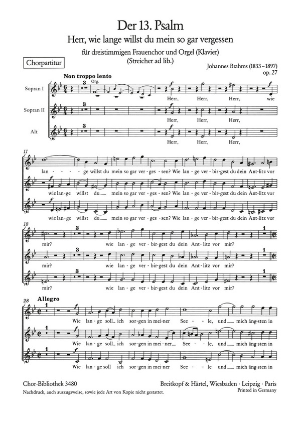 Psalm 13 op.27