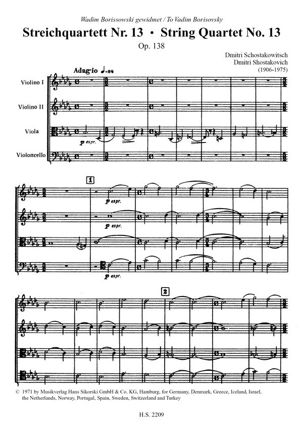 Streichquartette Nr.13-15
