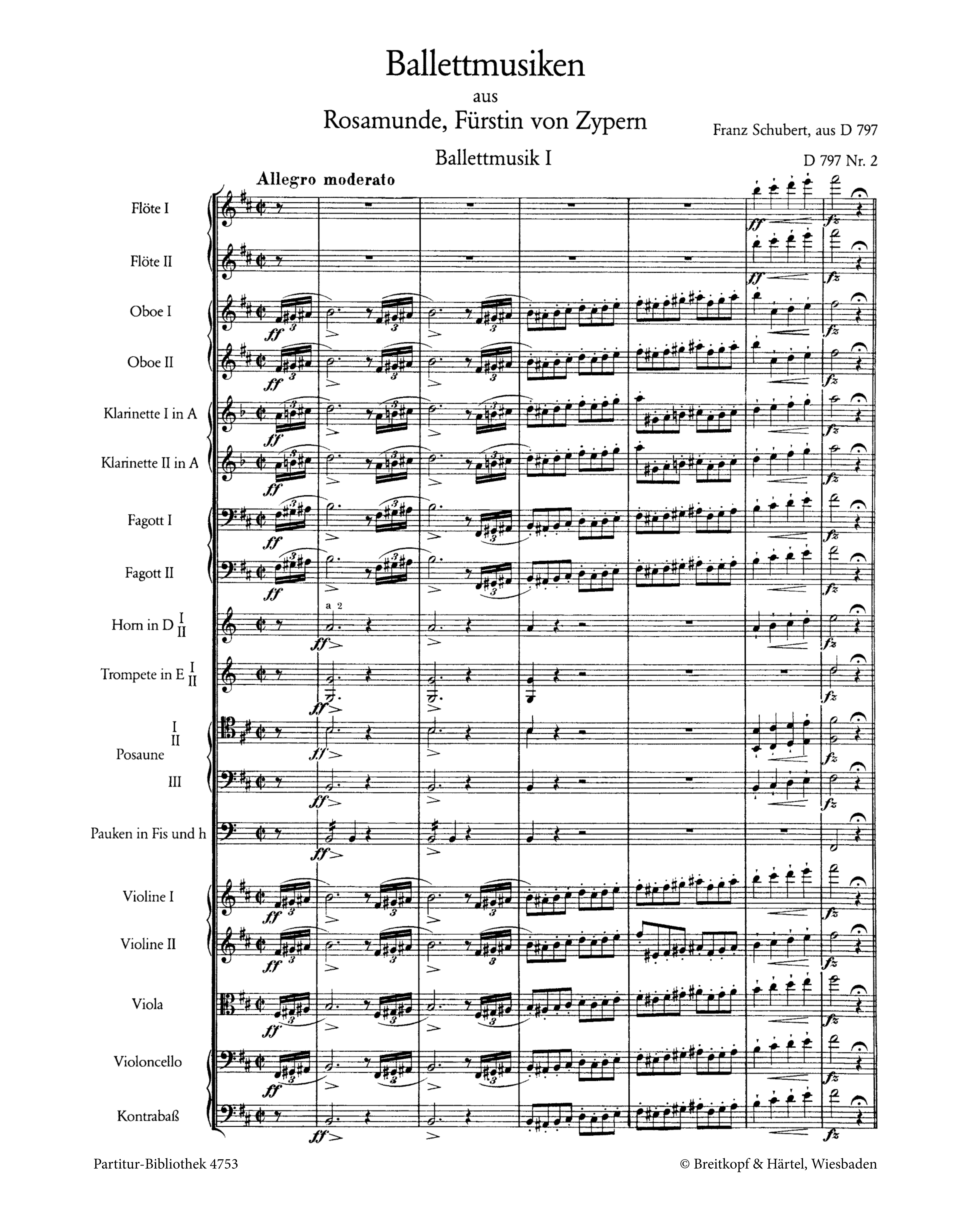 Rosamunde op.26 D797 - Ballettmusiken