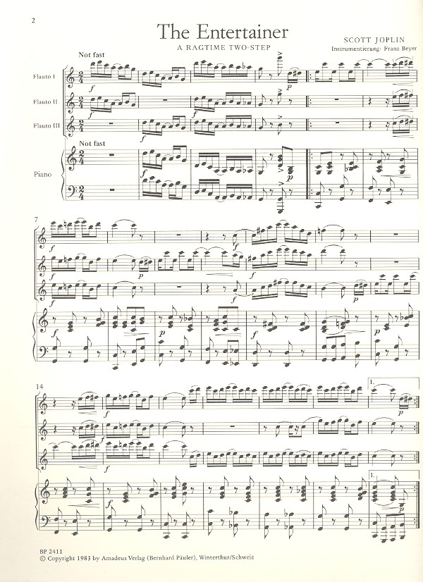 The Entertainer A Ragtime Two-