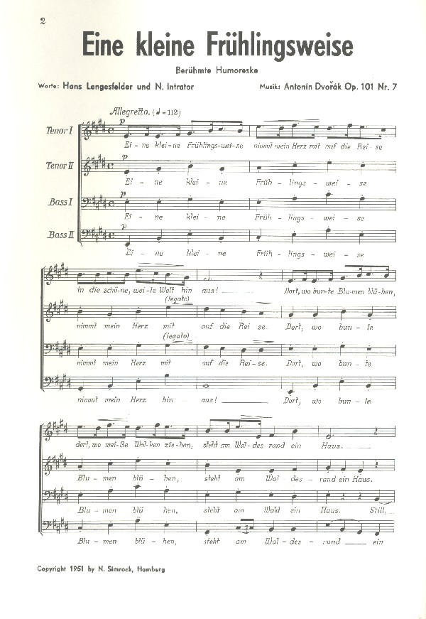 Eine kleine Frühlingsweise