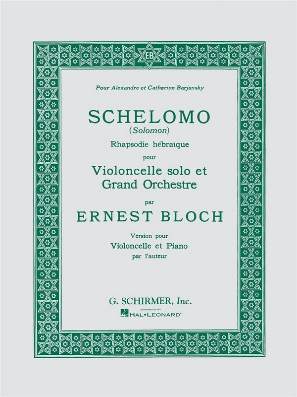 Schelomo for violoncello and